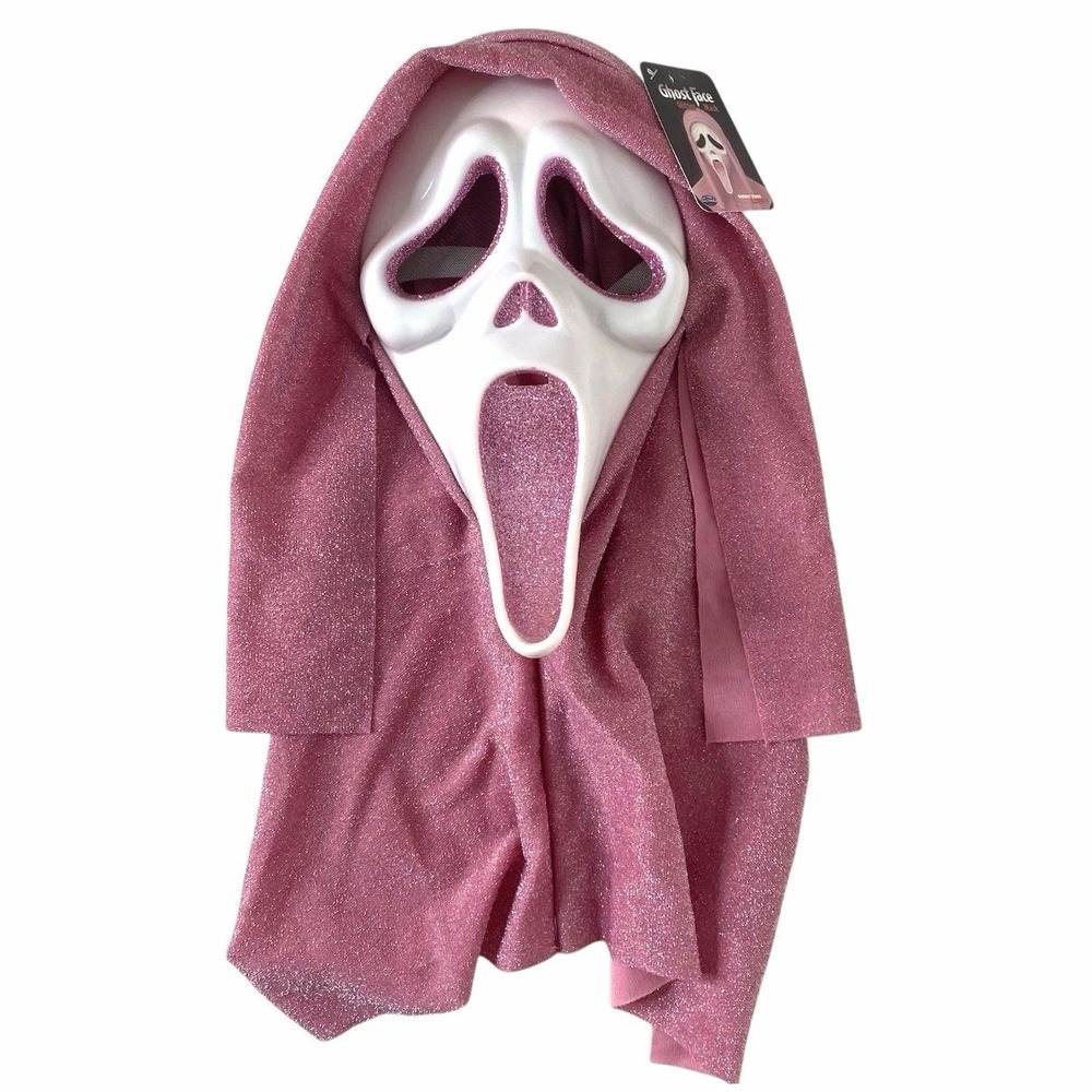 Scream Ghost Face Pink Glitter Mask Officially Licensed Fun World Ghostface Stab